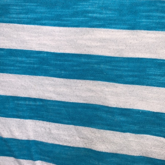 JUSTICE Blue and White Blouse with Flowers - Picture 3 of 5